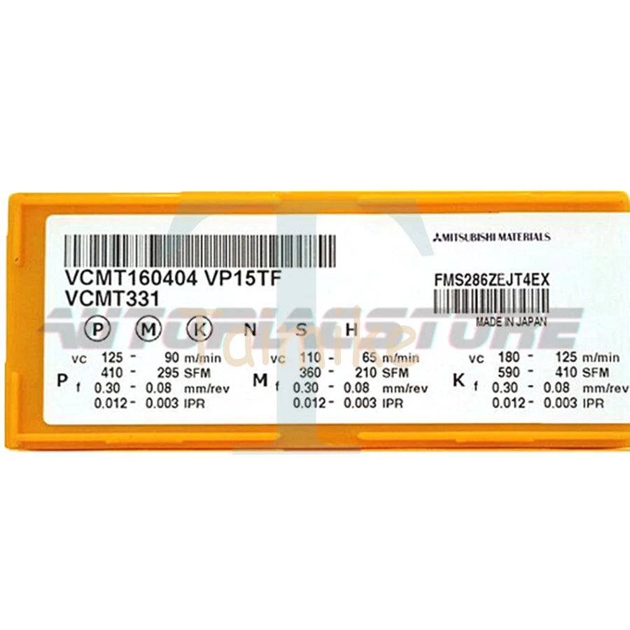 MITSUBISHI VCMT160404 VP15TF Carbide Inserts CNC 10PCS/BOX