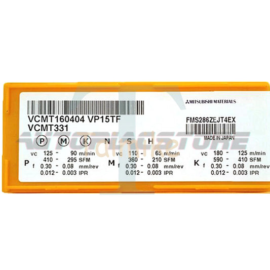 MITSUBISHI VCMT160404 VP15TF Carbide Inserts CNC 10PCS/BOX