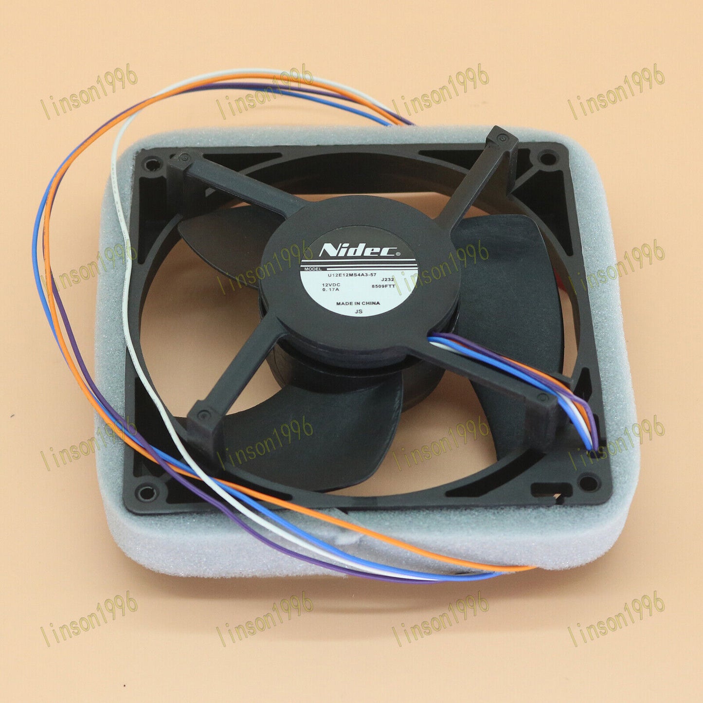 new One NIDEC U12E12MS4A3-57 J232 Waterproof Mute Cooling Fan 12V 0.17A - ONE NIDEC