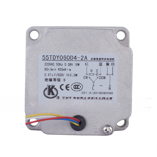 55TDY060D4-2A Permanent Magnet Synchronous Low Speed Motor 220V 0.08A 16W
