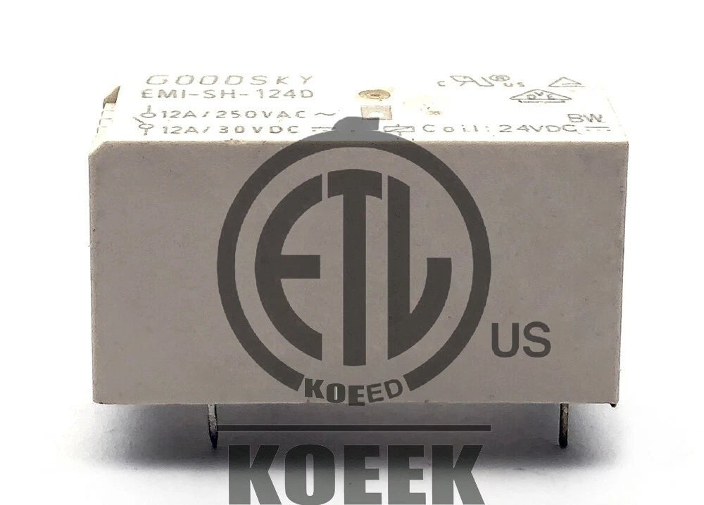 1PC EMI-SH-124D EMI-SS-124D General Purpose Relay 12A 5Pins
