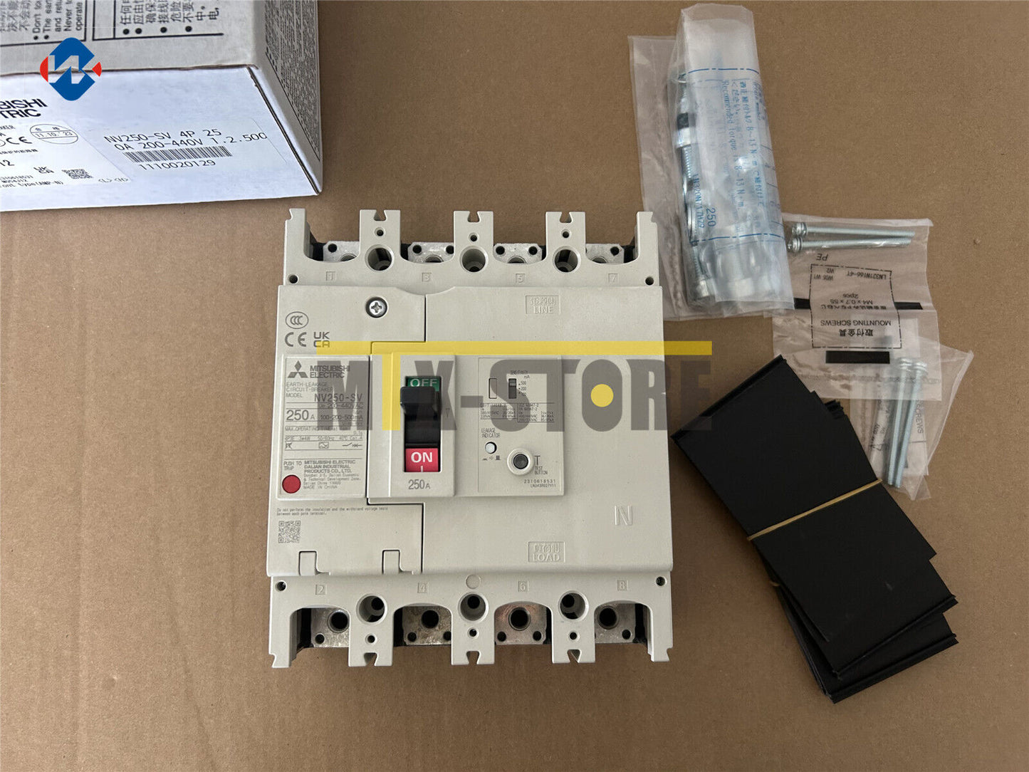 new 1PCS Mitsubishi NV250-SV 4P 250A Circuit Breaker - MITSUBISHI