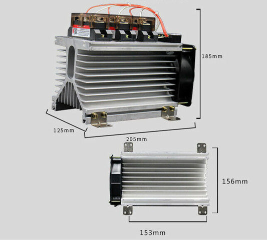 new FULRD industrial three-phase AC solid state relay 200AH3200Z FH3200ZF radiator - FULRD
