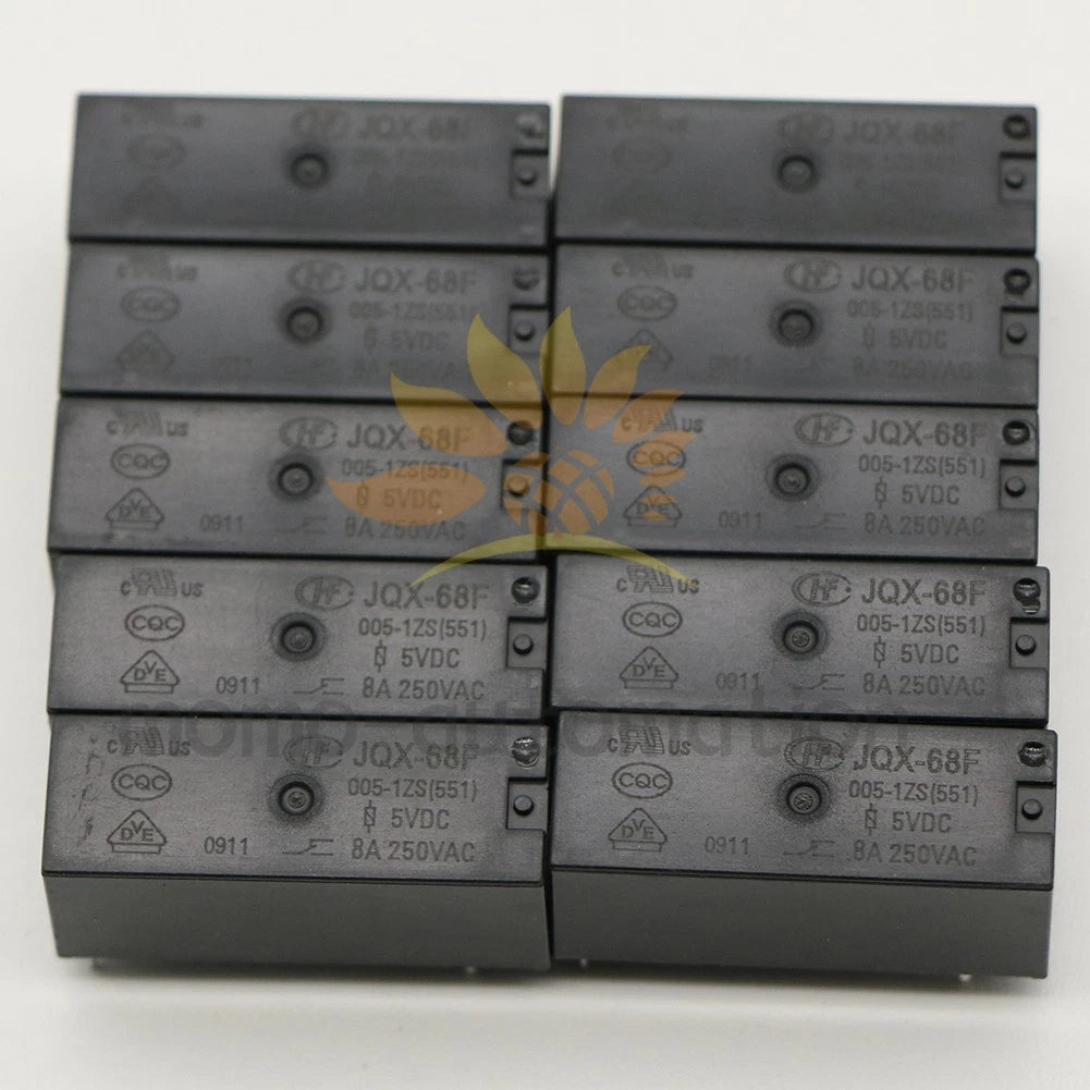 5Pieces HongFa JQX-68F-005-1ZS Power relay 5VDC 8A 5Pins