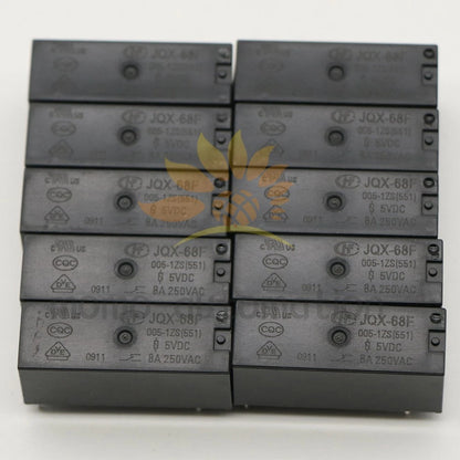 5Pieces HongFa JQX-68F-005-1ZS Power relay 5VDC 8A 5Pins