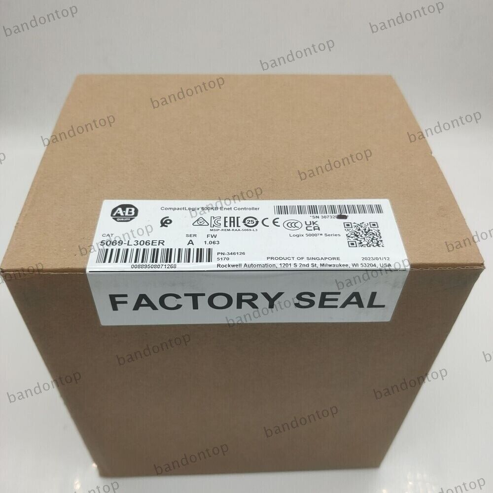 New Factory Sealed AB 5069-L306ER CompactLogix 600KB Enet Controller - COMPACTLOGIX