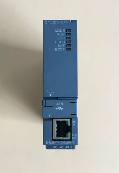 Used Mitsubishi Q Series CPU Module Q10UDEH Tested Good Condition - MITSUBISHI