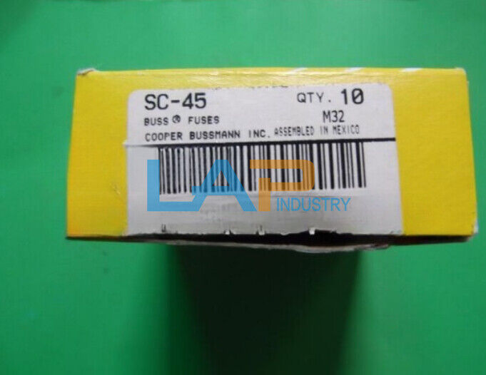 10pcs Bussmann SC-45 Time-Delay 45A 480V Fuse - 1 Box - BUSSMANN