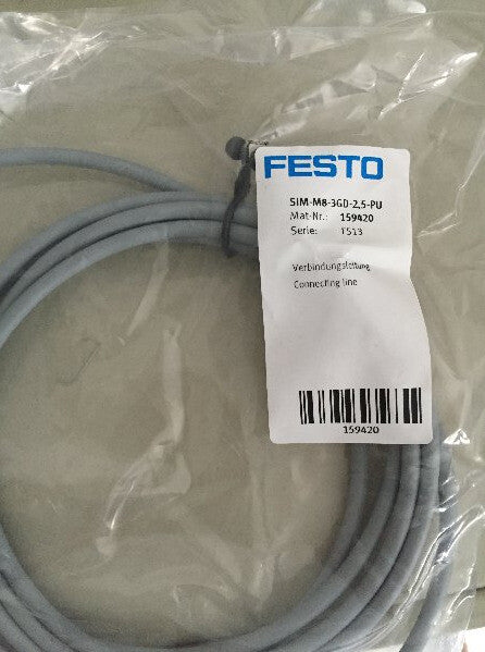 1PC Festo SIM-M8-3GD-2,5-PU 159420 Connect Cable