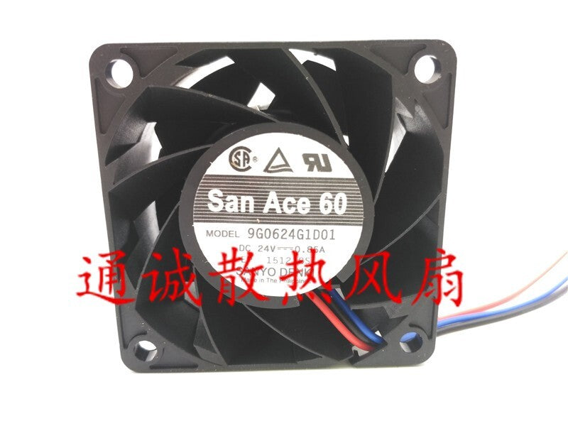 Sanyo 9G0624G1D01 6cm 6038 24V 0.85A dual ball inverter fan