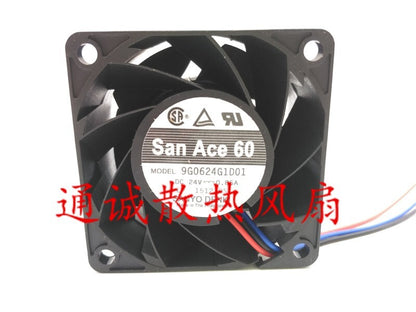 Sanyo 9G0624G1D01 6cm 6038 24V 0.85A dual ball inverter fan