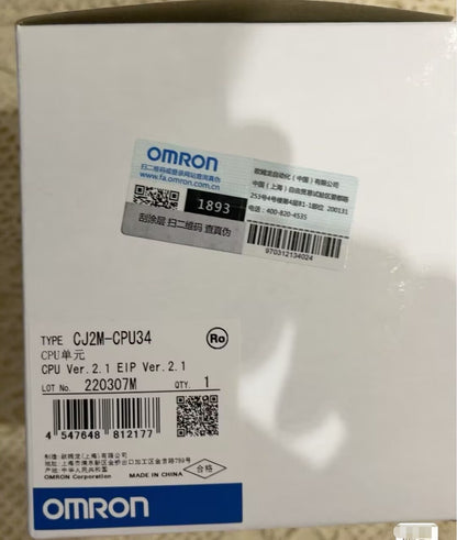 1PC Omron CJ2M-CPU34 CJ2MCPU34 CPU Unit Free Ship