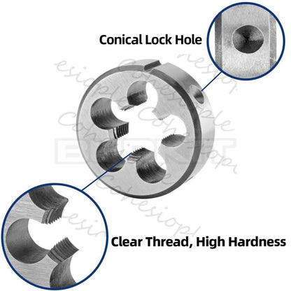 M19 X 1.5 Tap and Die Set Right Hand, M19X1.5 Machine Tap and Round Die