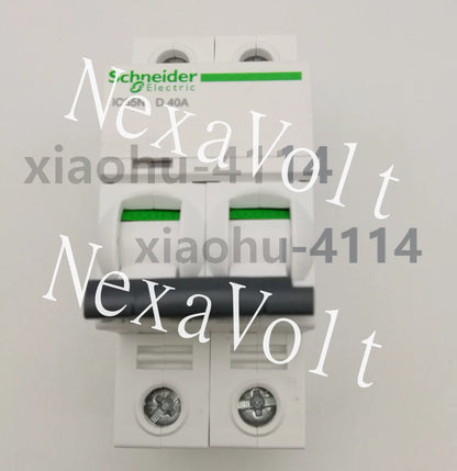 1PC Schneider iC65N type D Series Circuit breaker iC65N 2P D40A A9F19240 ~
