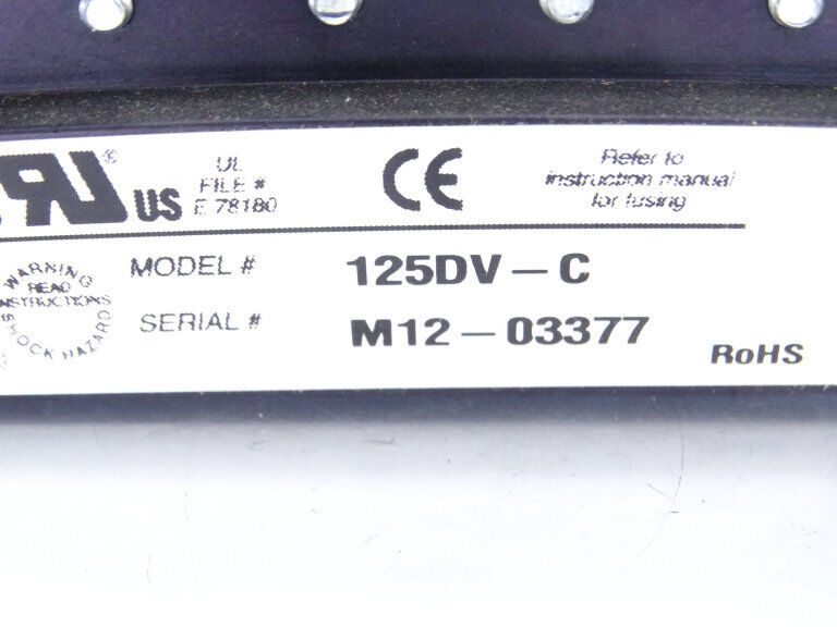 DART CONTROLS 125DV-C PROCESS CONTROLLER - DART CONTROLS