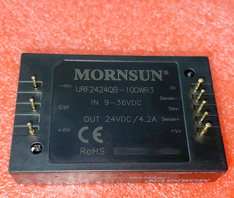 new 1pcs MORNSUN URF2424QB-100WR3 DC-DC Power Module 24V to 24V 100W 4.2A