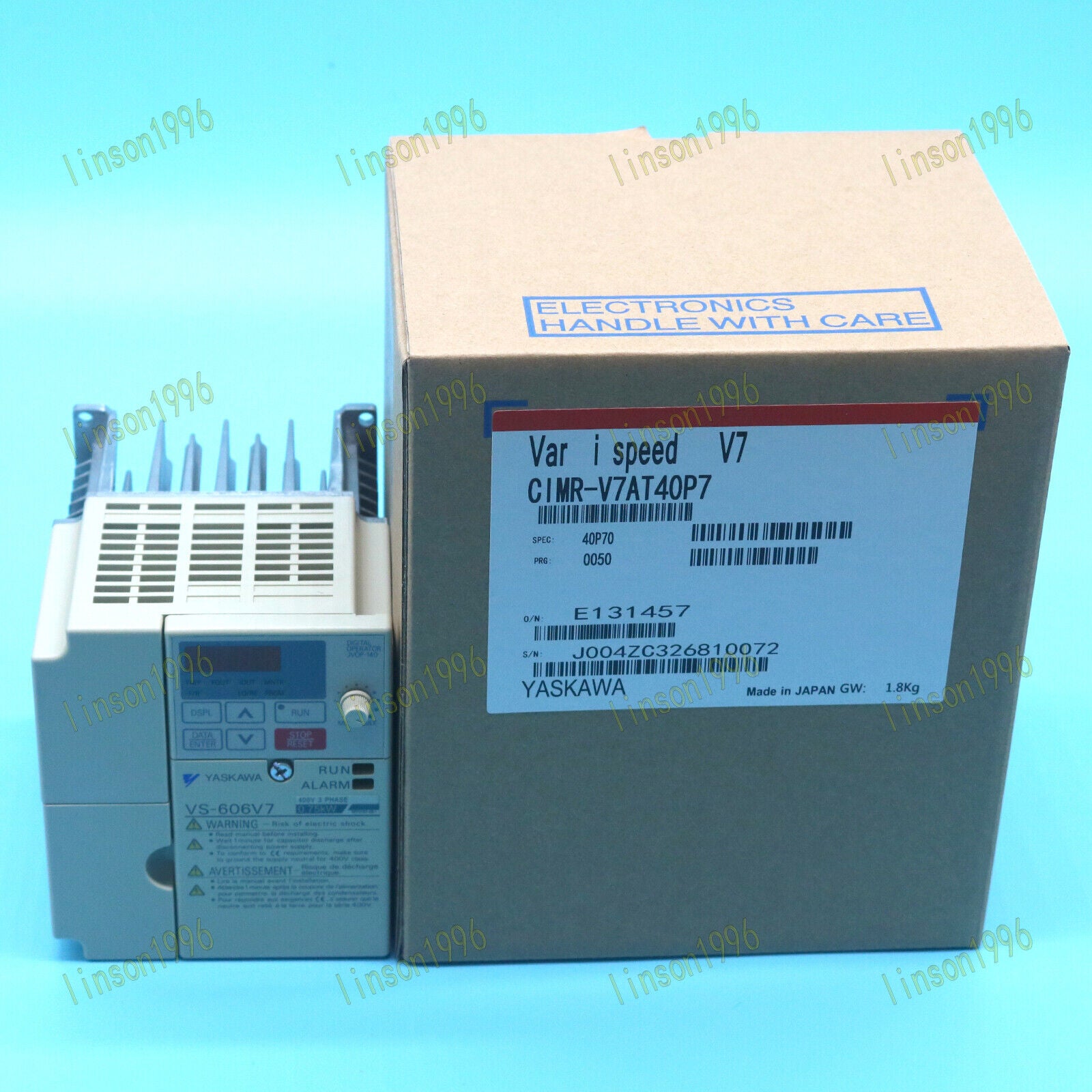 Yaskawa Inverter Model CIMR-V7AT40P7 In Box SHIPP - YASKAWA