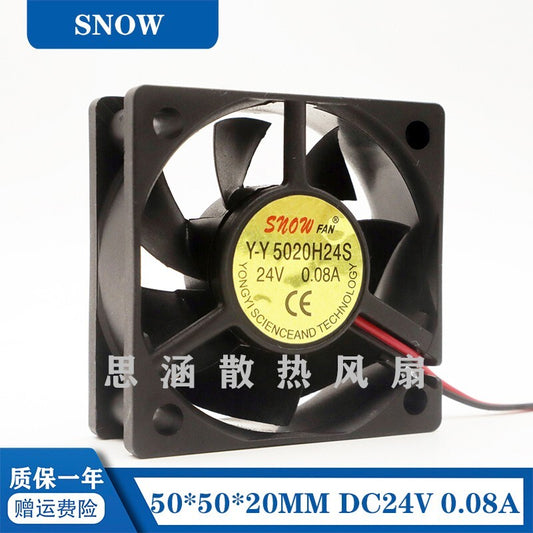 SNOWFAN Y-Y 5020H24S 24V 0.08A 5CM 5020 Inverter Cooling Fan