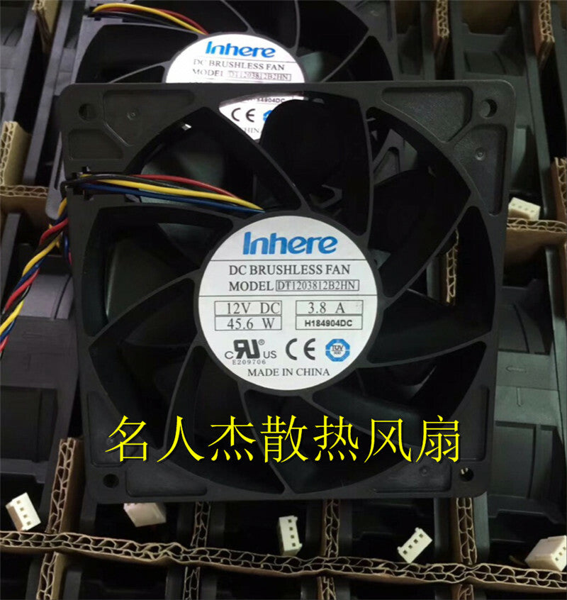 DT1203812B2HN 12V 3.8A 12038 12CM inverter cooling fan 4pin