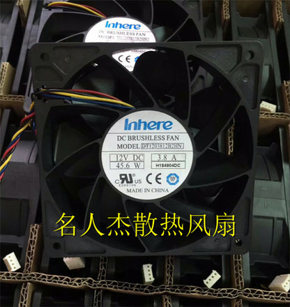DT1203812B2HN 12V 3.8A 12038 12CM inverter cooling fan 4pin