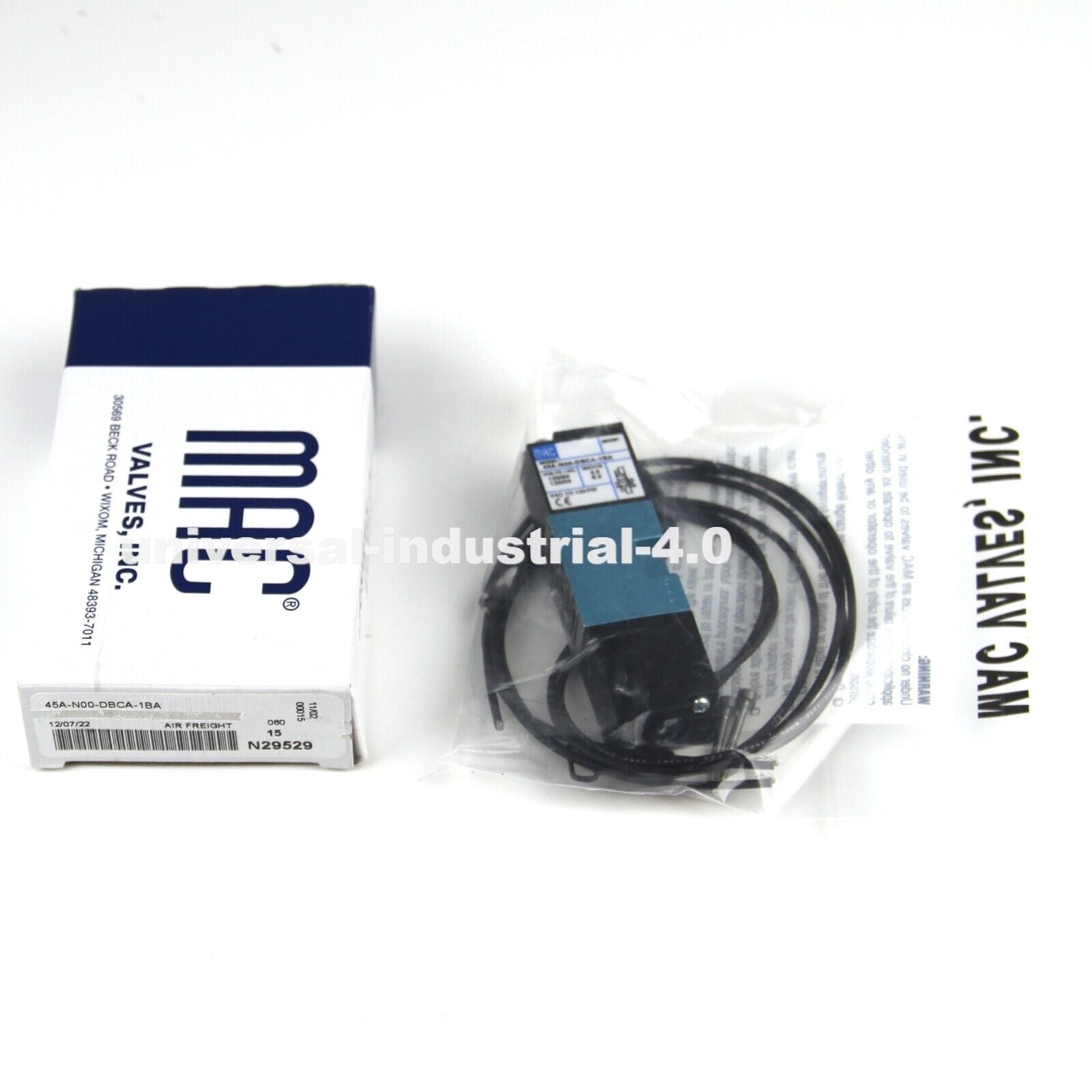 new  MAC 45A-N00-DBCA-1BA Solenoid Valve MAC