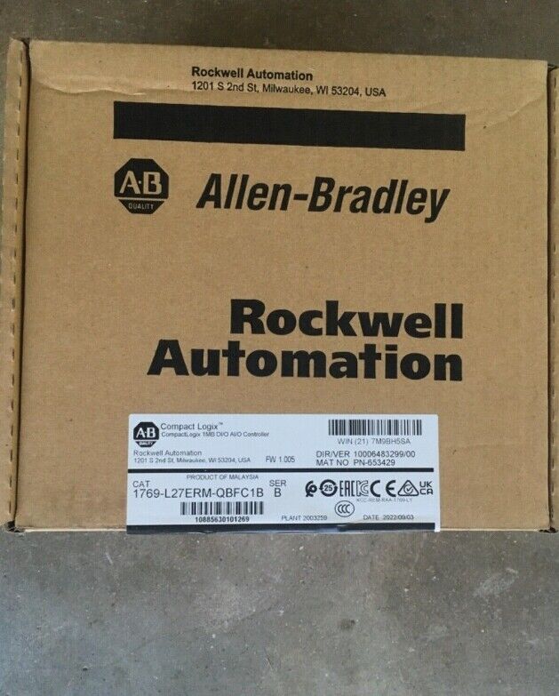Allen Bradley 1769-L27ERM-QBFC1B CompactLogix Controller - ALLEN BRADLEY