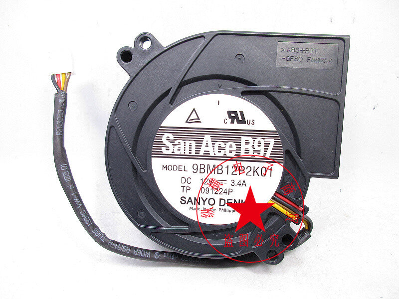 SANACEB97 9BMB12P2K01 12V 3.4A turbo blower cooling fan