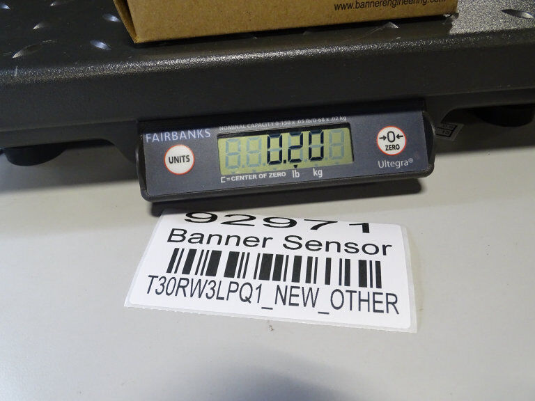 BANNER ENGINEERING T30RW3LPQ1 Sensor - BANNER ENGINEERING