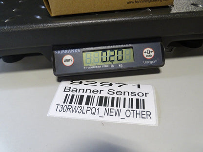 BANNER ENGINEERING T30RW3LPQ1 Sensor - BANNER ENGINEERING