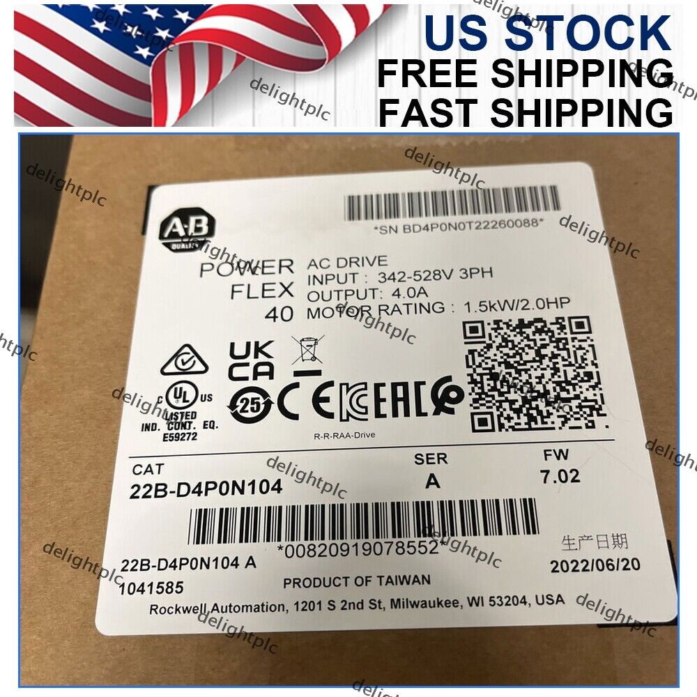 Allen-Bradley 22B-D4P0N104 AB 22B-D4PON104 NEW - ALLEN-BRADLEY