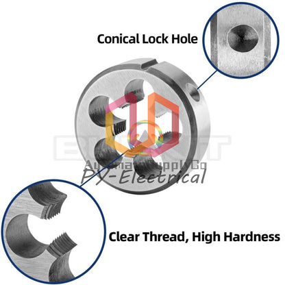 5/8"-32 UN Tap and Die Set Right Hand, 5/8 x 32 UN Thread Tap and Round Die