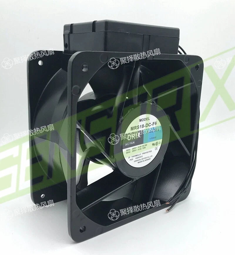 ORIX MRS18-DC-F6 Inverter cooling fan AC200V 0.4/0.5A 70/77W 200*200*90MM~