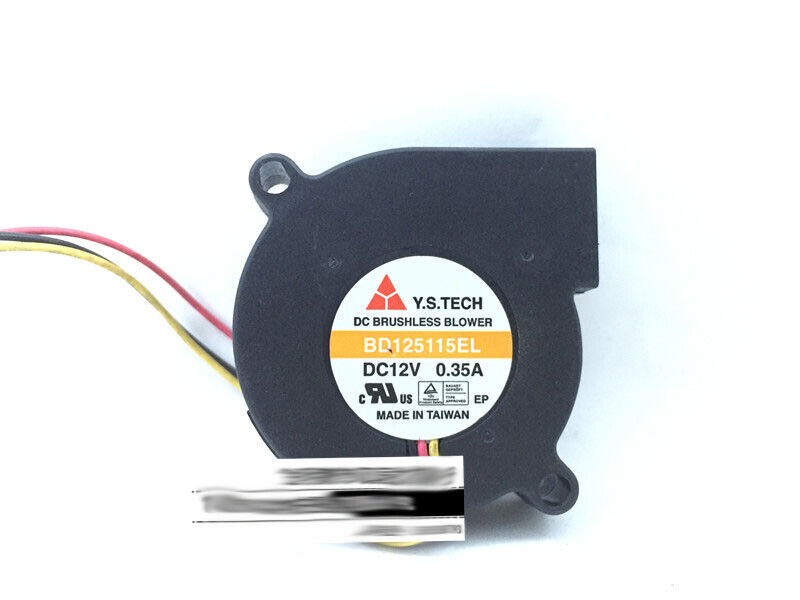 Y.S.TECH BD125115EL 12V 0.35A 5015 5CM 3-wire blower cooling fan - Y.S.TECH