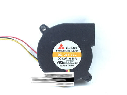 Y.S.TECH BD125115EL 12V 0.35A 5015 5CM 3-wire blower cooling fan - Y.S.TECH