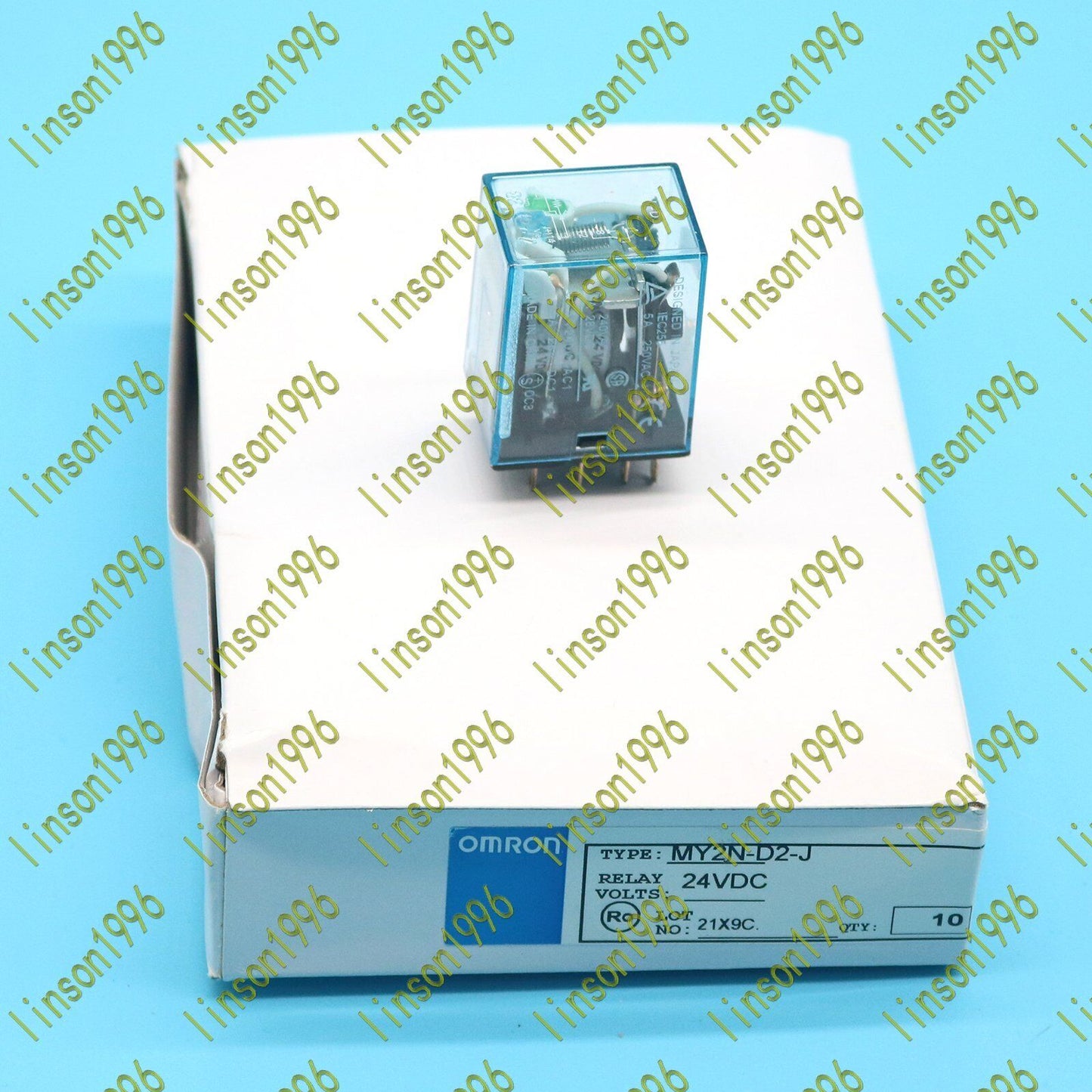 10-Piece 12V Omron Relay MY2N-D2-J 24VDC In Stock - OMRON