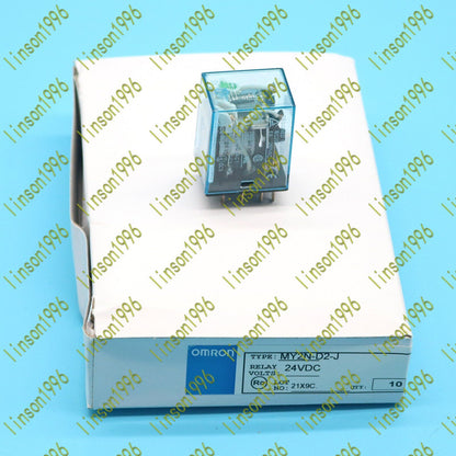 10-Piece 12V Omron Relay MY2N-D2-J 24VDC In Stock - OMRON