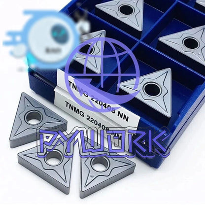 10Pcs CNC Lathe Cutting Tools TNMG220408 NN LT10 CNC Carbide Inserts TNMG22