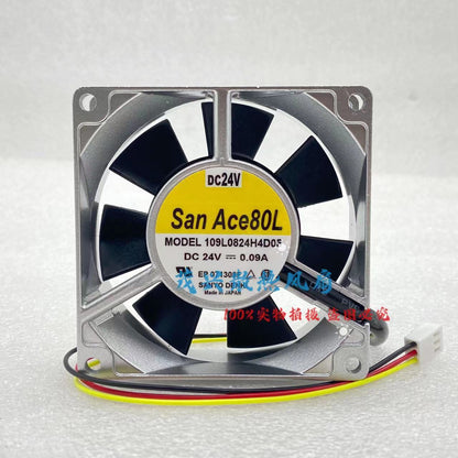SANYO 109L0824H4D05 24V 0.09A 8025 aluminum frame cooling fan