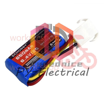 1x for RC Car Speed Boat 6.4V 2S 650mAh LiFePO Battery EL4.5-3P female P-TO-R