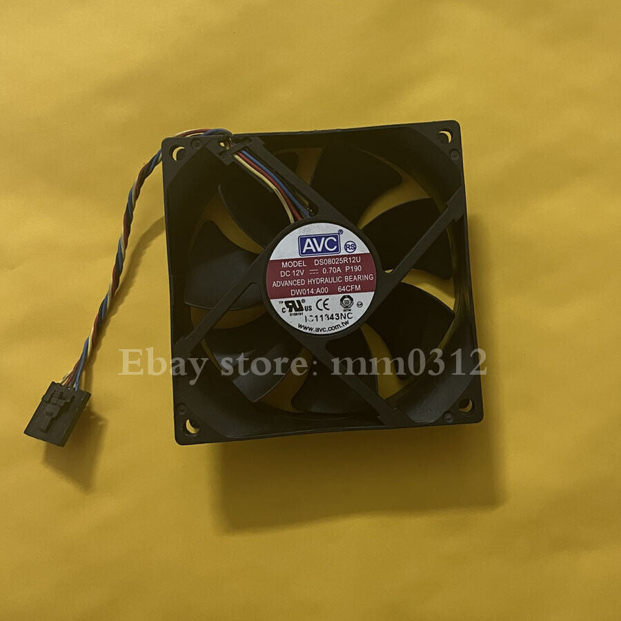AVC DS08025R12U 12V 0.7A PWM Fan - AVC