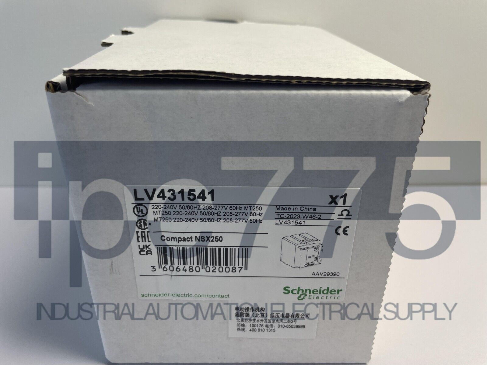 Schneider LV431541 MT250 220-240V Compact NSX250 Contactor - SCHNEIDER