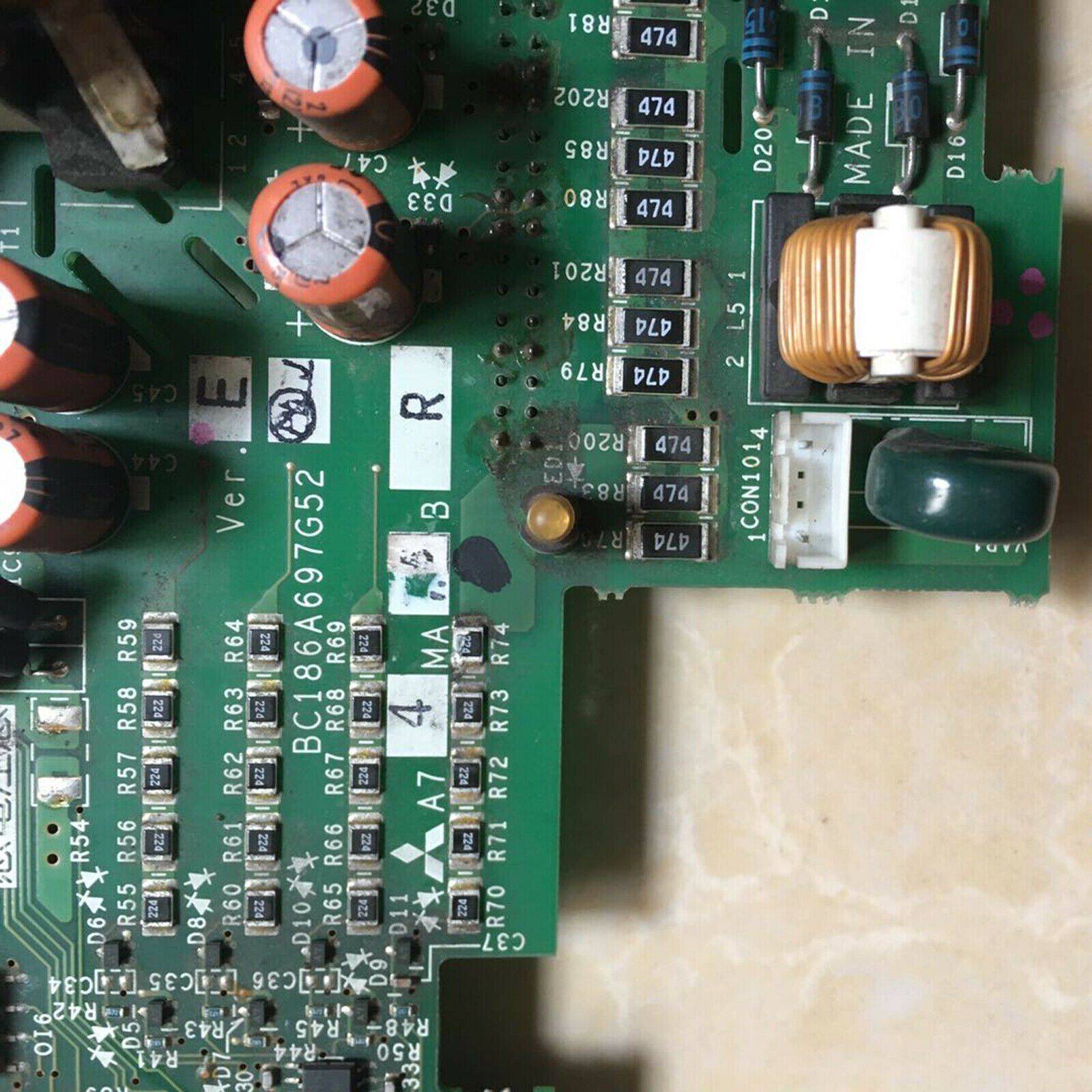 Mitsubishi Inverter Drive Board F740 7.5KW BC186A697G52 - MITSUBISHI