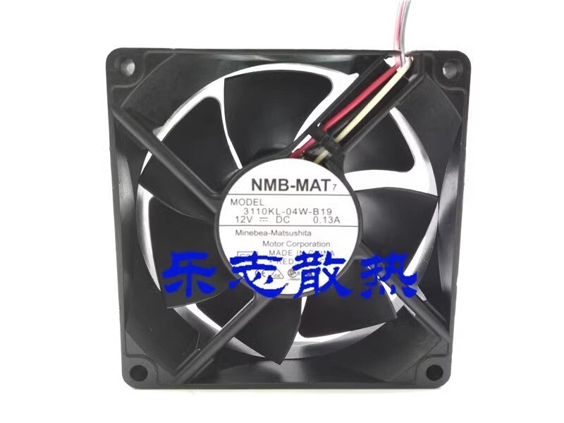 NMB-MAT 3110KL-04W-B19 8025 DC12V 0.13A 8CM 3-Wire Cooling Fan