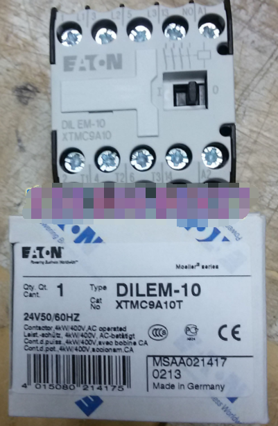 new 1PCS  Eaton Moeller DILEM-10 XTMC9A10T AC Contactor 24V