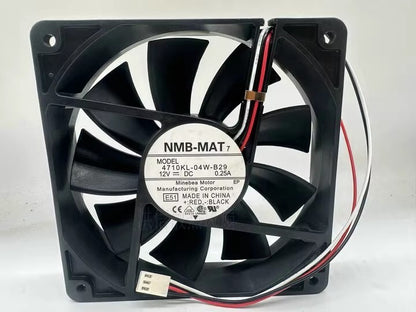 NMB 4710KL-04W-B29 12025 DC12V 0.25A 120*25MM 3-Pin Silent Cooling Fan
