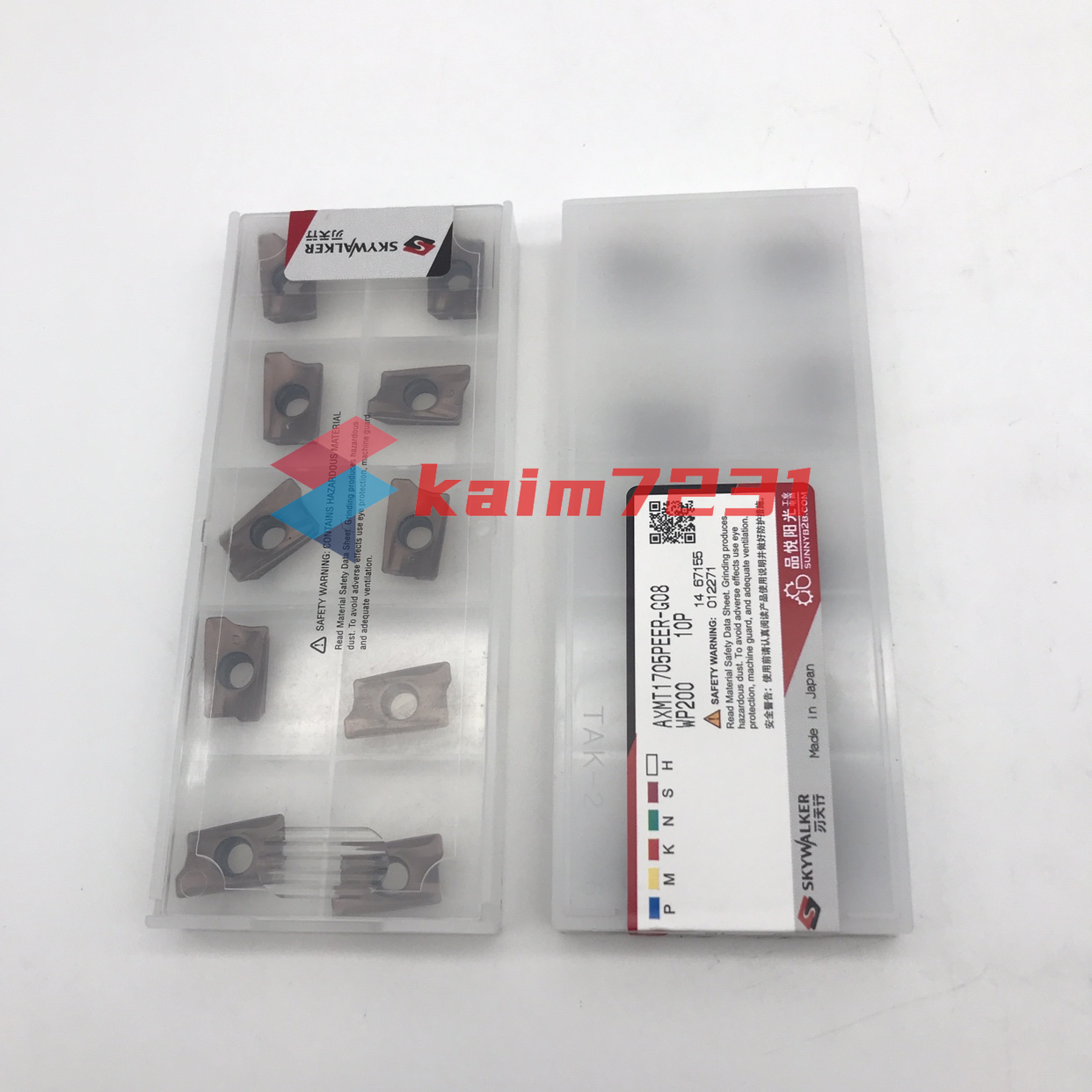 new SKYWALKER AXMT1705PEER-G08 WP200Carbide inserts 10Pcs - SKYWALKER