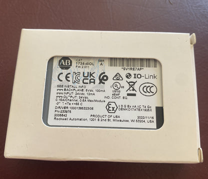 Allen Bradley IO Link Master Module 4IOL-1734 Ser A Point 4-Ch - ALLEN BRADLEY