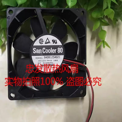 Sanyo 9A0812S4021 DC12V 0.18A 2-Wire Inverter Mute Cooling Fan