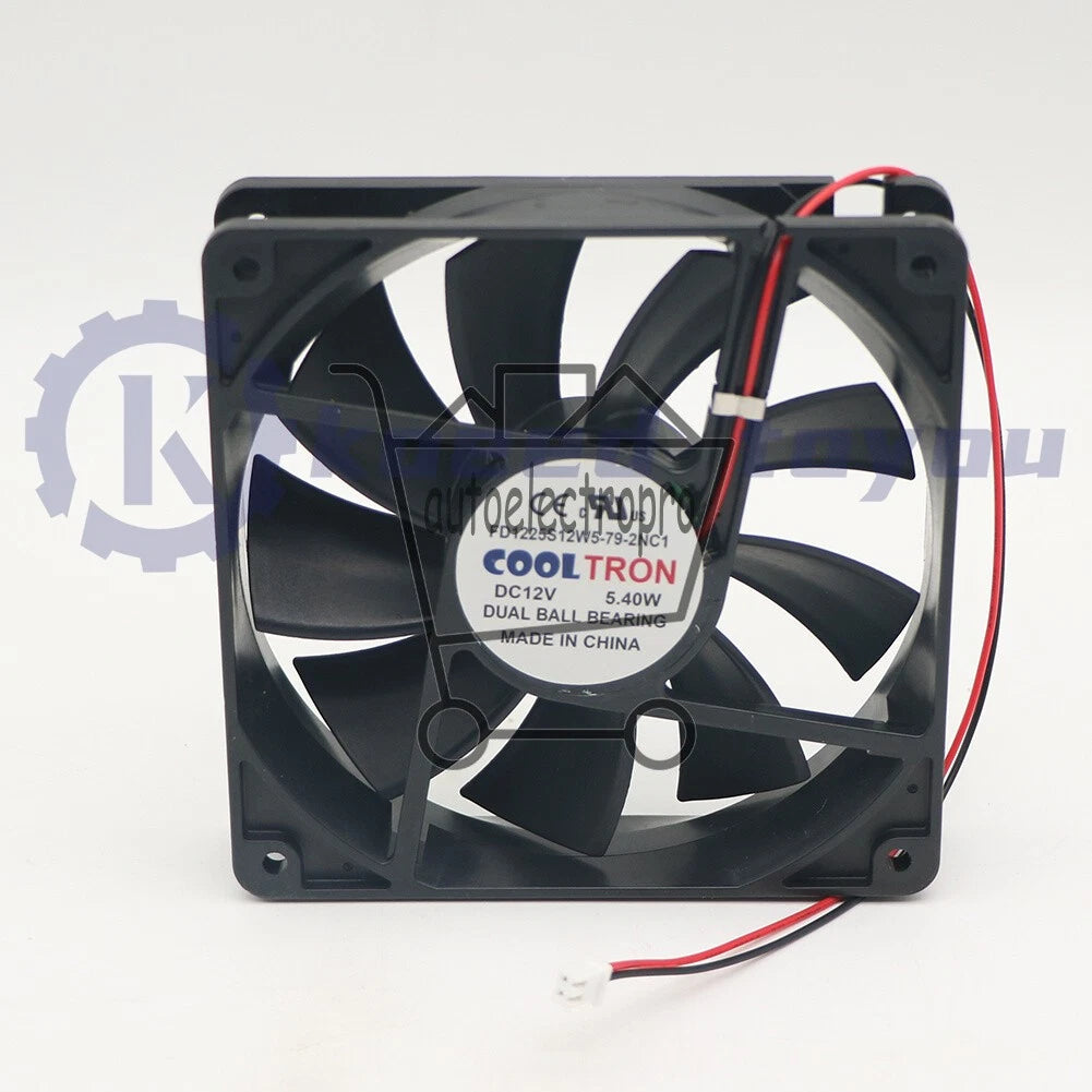 1PCS COOLTRON Fan FD1225S12W5-79-2NC1 12V 5.40W 2 wire cooling fan