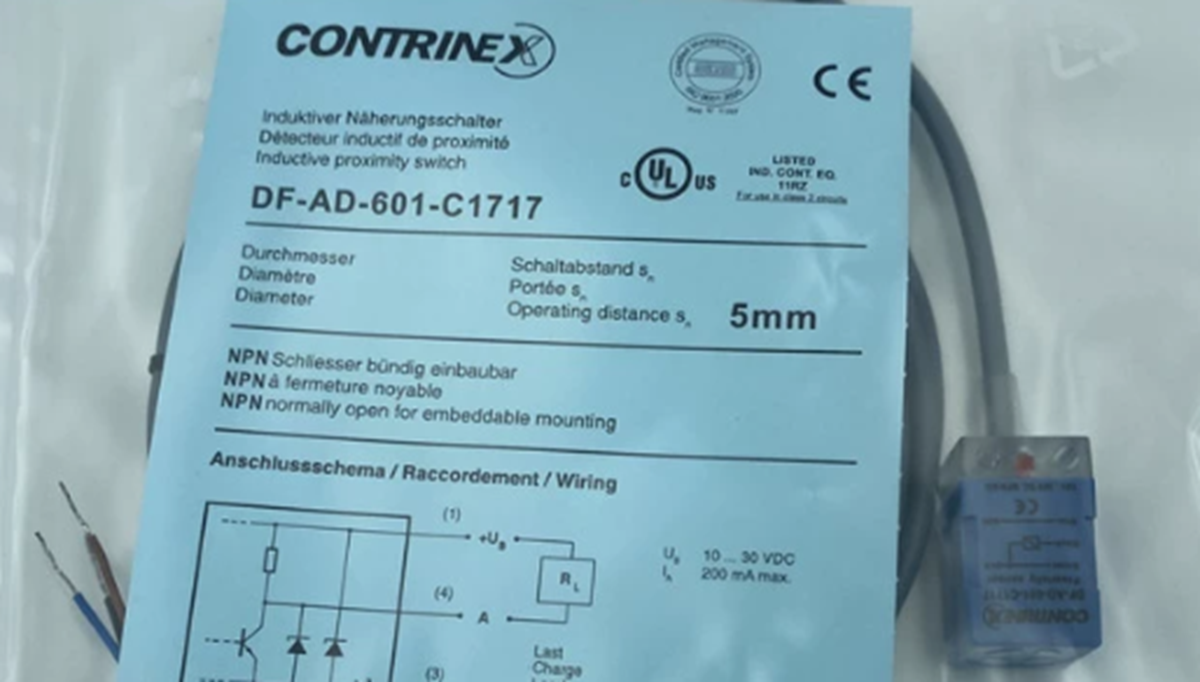Contrinex Proximity Switch Sensor DF-AD-601-C1717 - CONTRINEX